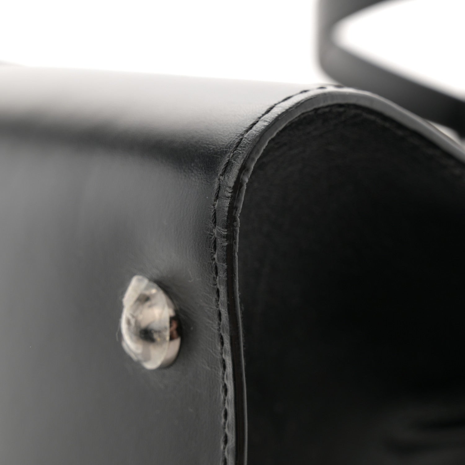 Delvaux Calfskin MM L'Humour Brillant Satchel Black 12 of 12