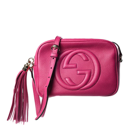 Gucci Cellarius Calfskin Small Soho Disco Bag Bright Bouganville 1 of 10