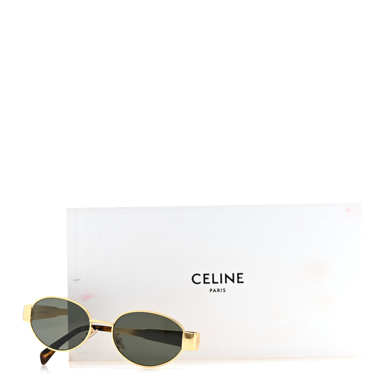 Celine Metal Triomphe 01 Sunglasses CL40235U Gold Green 7 of 7