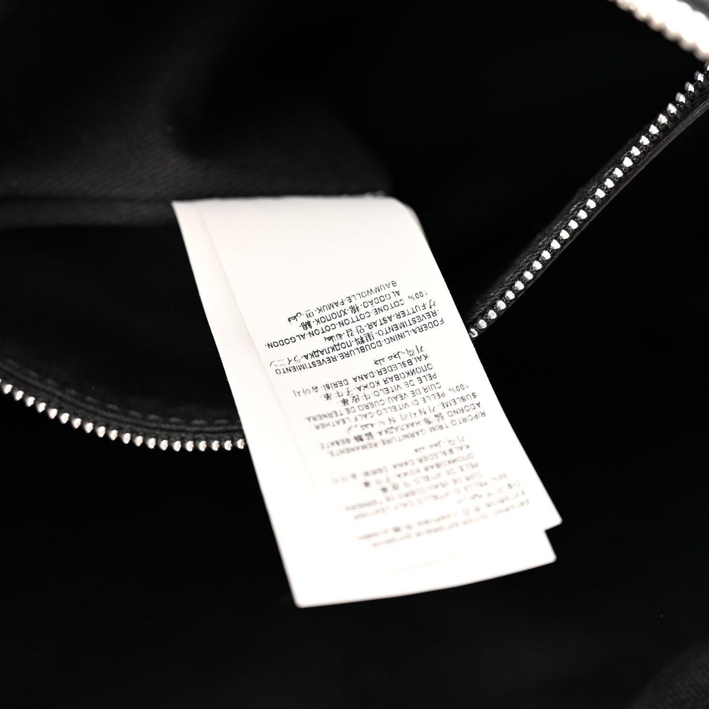Calfskin Medium Repeat Zip Hobo Black