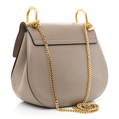 Chloe Suede Smooth Calfskin Drew Shoulder Bag Motty Grey 3 of 11