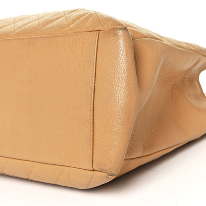 Chanel Caviar Quilted Grand Shopping Tote GST Beige 9 of 19