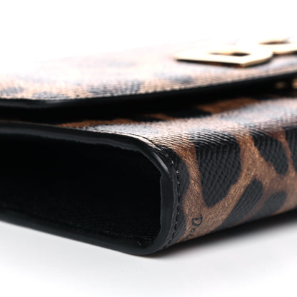 Dolce & Gabbana Dauphine Leopard Print Wallet On Chain Black 8 of 12