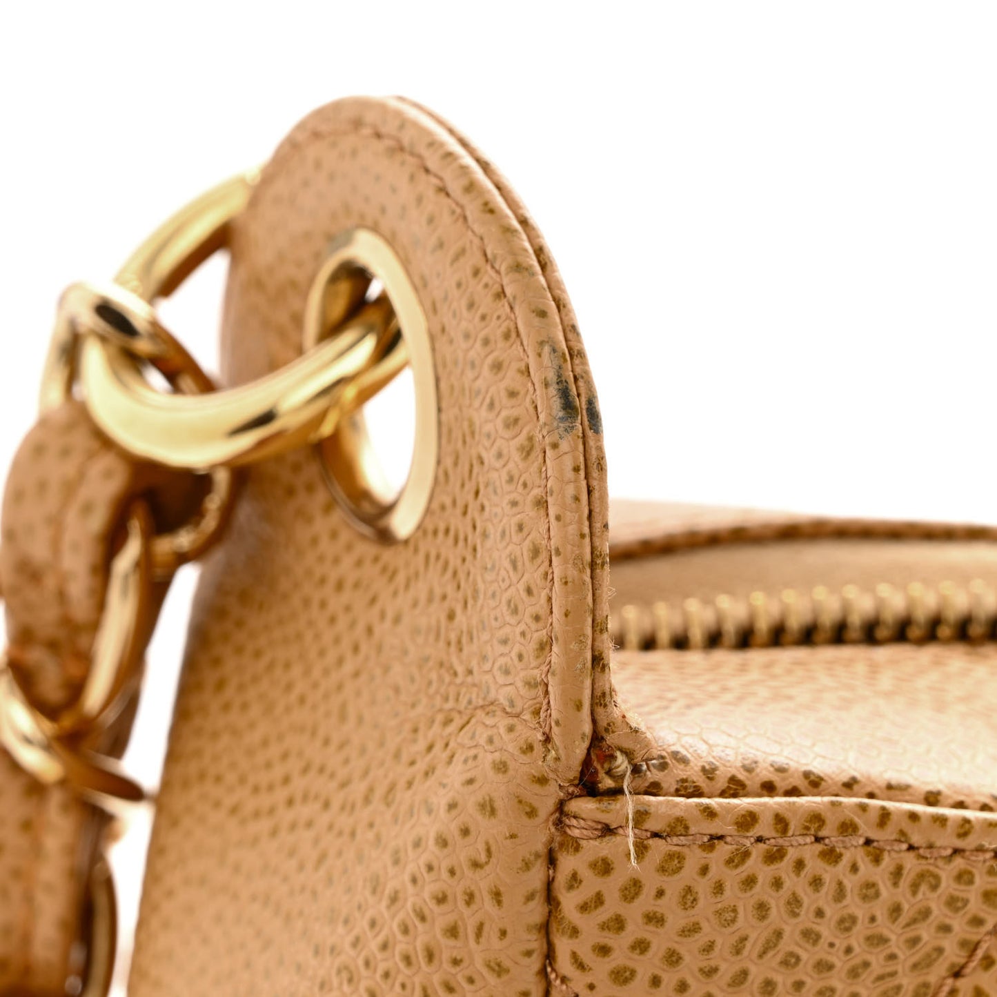 Caviar Quilted Timeless CC Shoulder Bag Beige