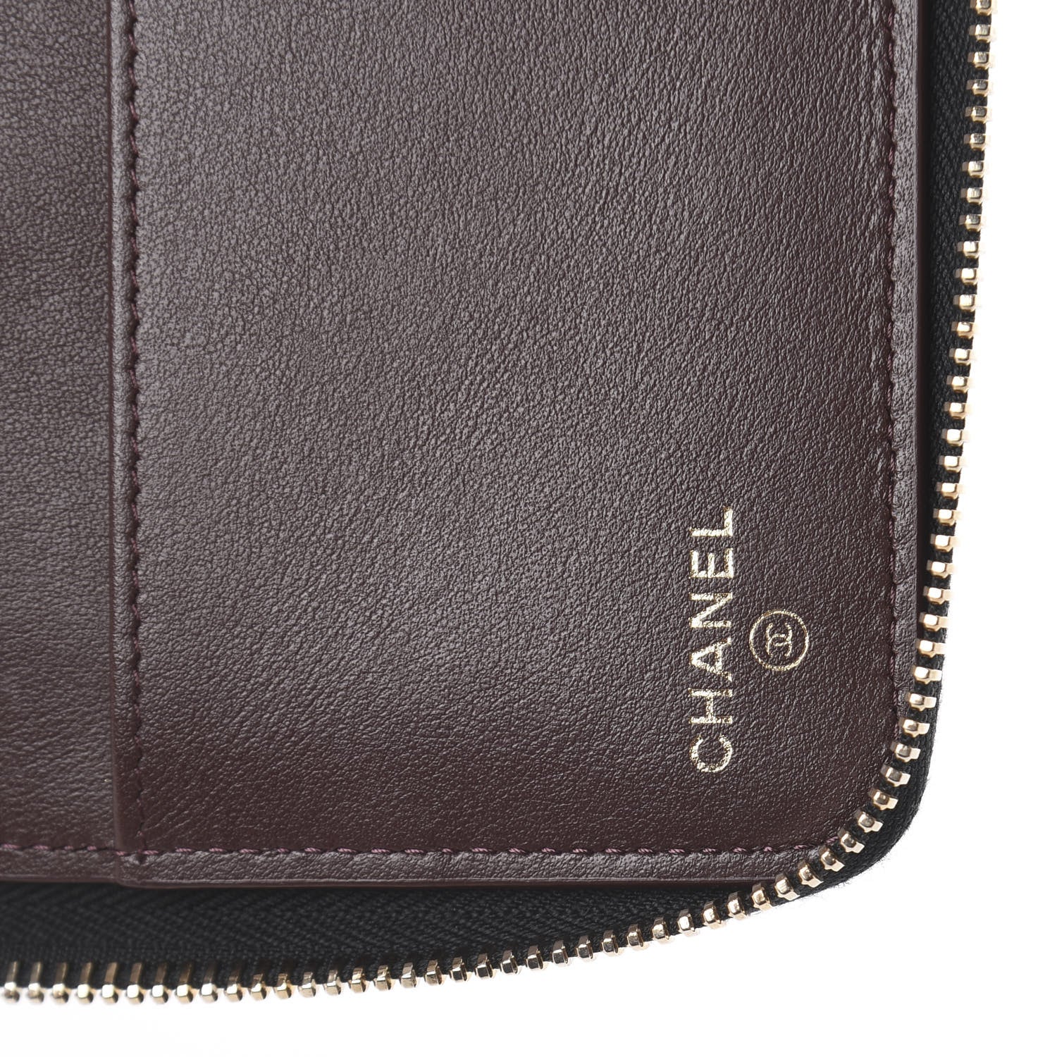 Chanel Caviar Quilted Zip Around Notebook Agenda Cover Black 5 of 7