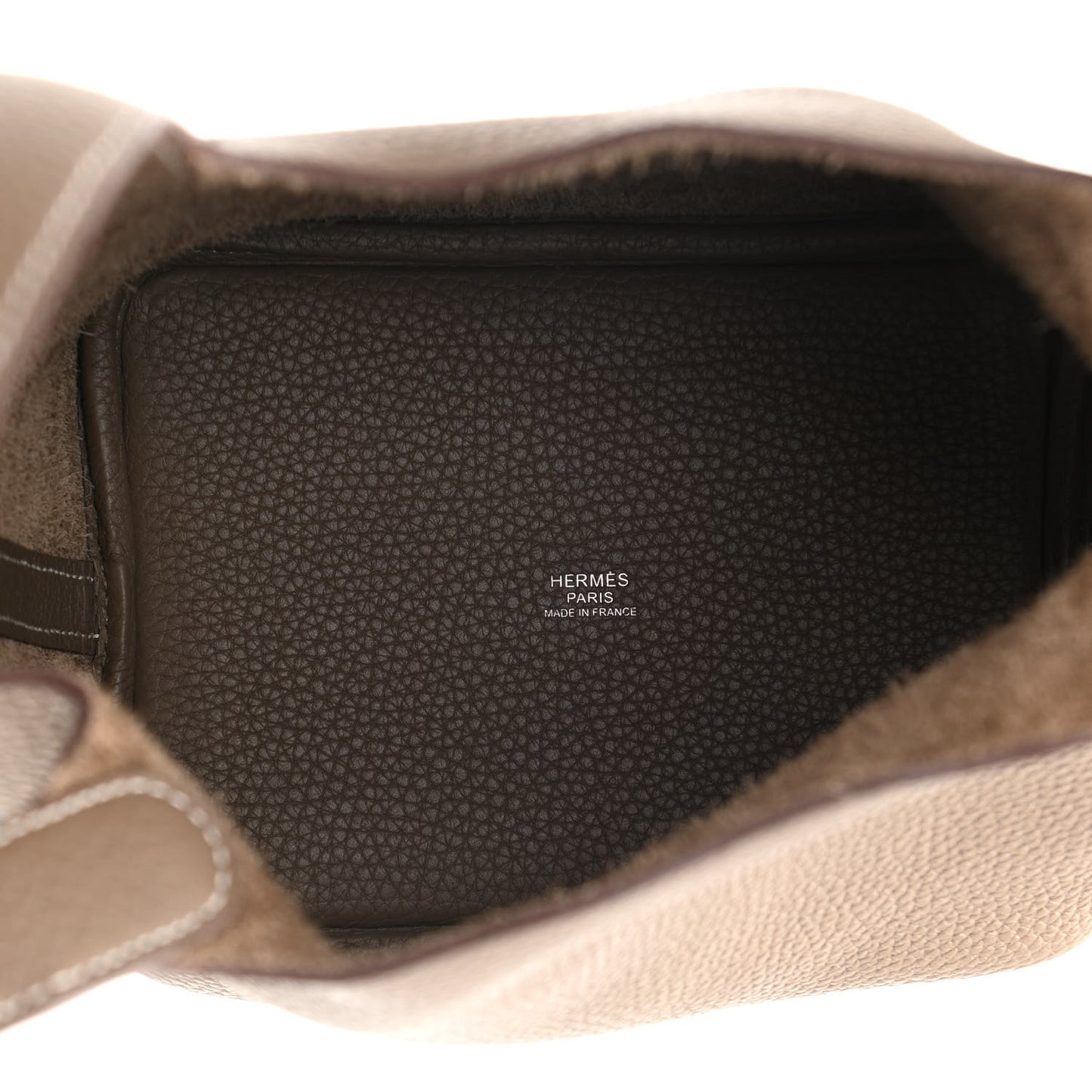 Taurillon Clemence Picotin Lock 18 PM Etoupe