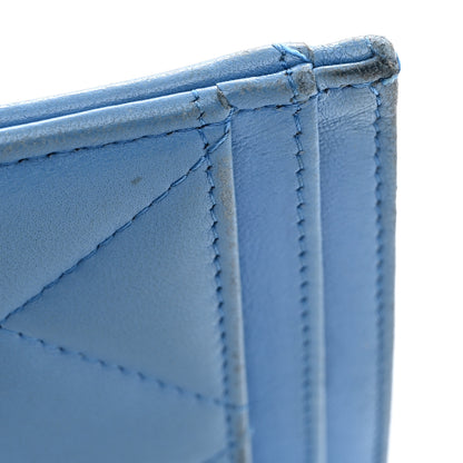 Chanel Lambskin Quilted Chanel 19 Card Holder Light Blue 9 of 10