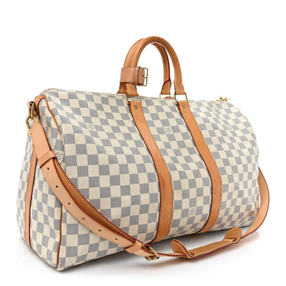 Louis Vuitton Damier Azur Keepall Bandouliere 45 3 of 22