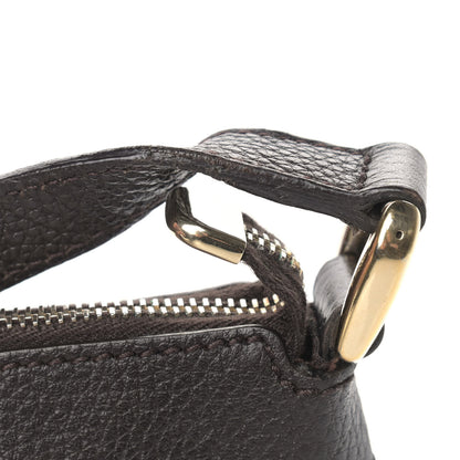 Gucci Crystal Monogram Small D Gold Ring Messenger Dark Brown 11 of 14