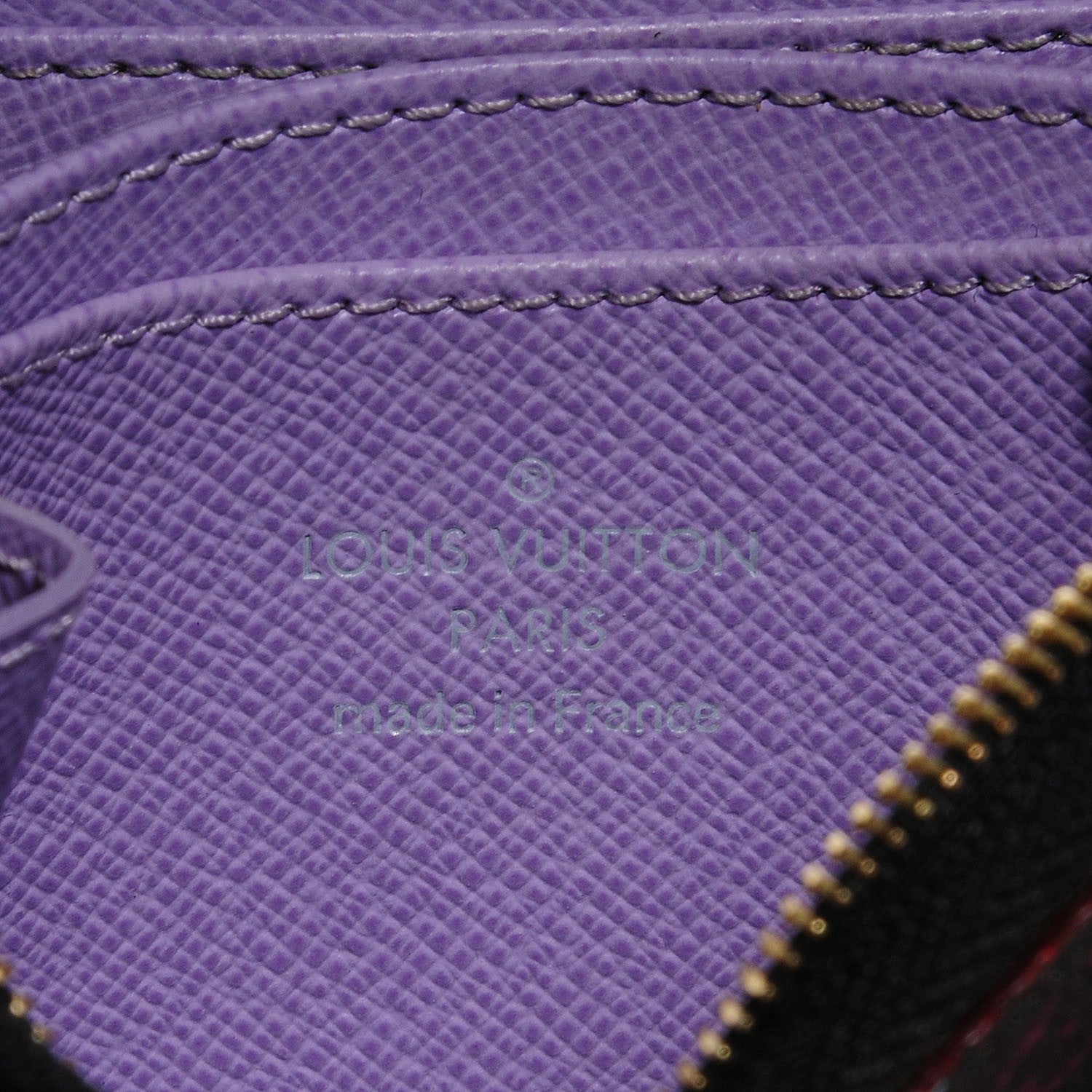 Louis Vuitton Monogram Multicolor Zippy Coin Purse Black Violet 6 of 7