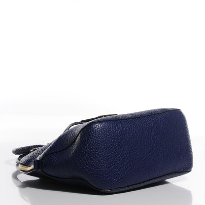 Burberry Heritage Grain Large Orchard Bowling Bag Navy Blue 4 of 10