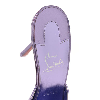 Christian Louboutin Metallic Kid Laminato Me Dolly 100 Sandals 39 Liliac 39 8 of 9