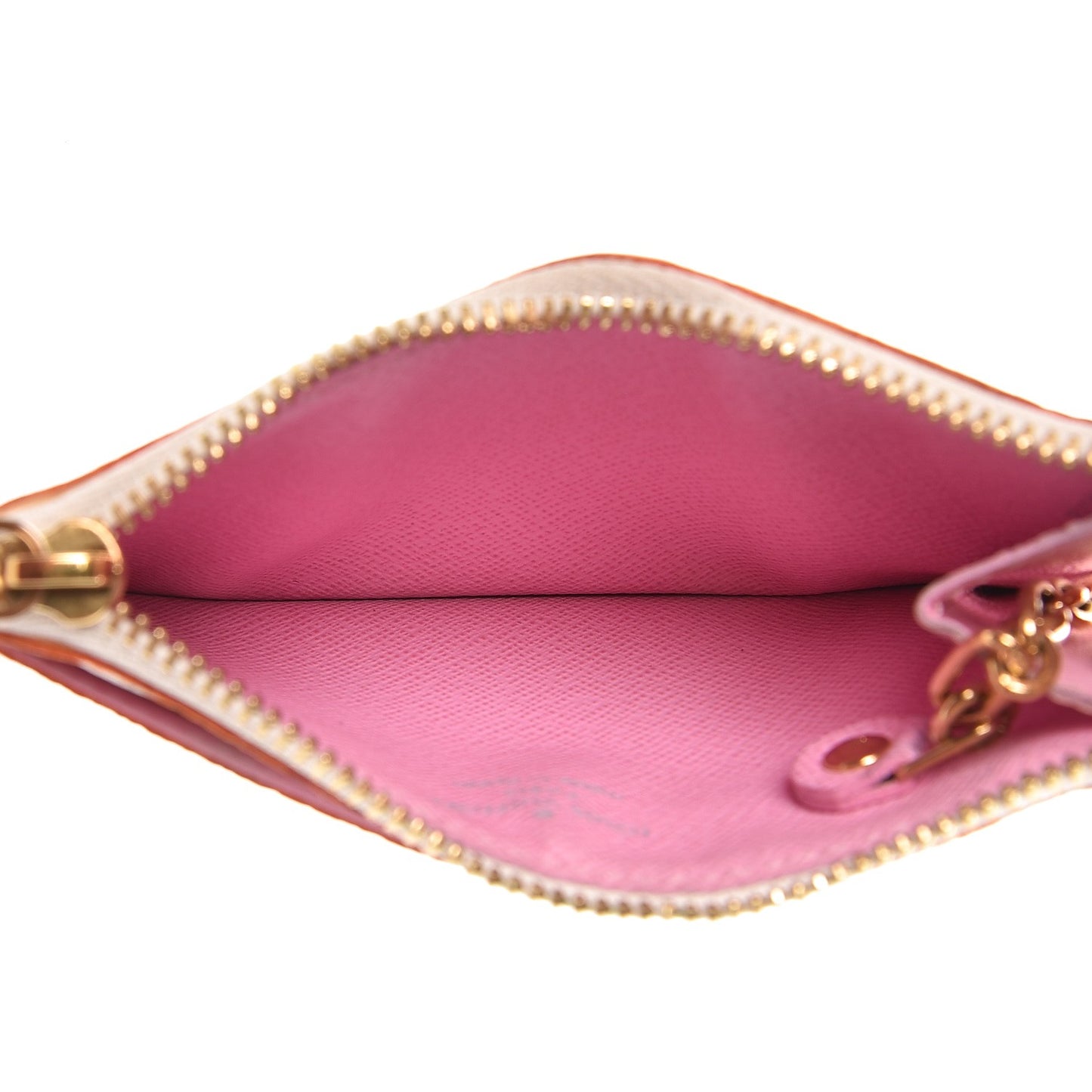 Monogram Multicolor Key Pouch White Litchi