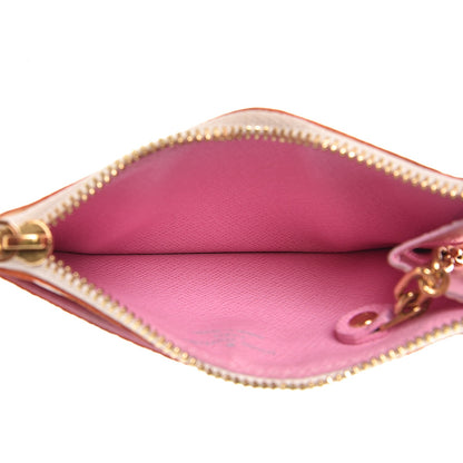 Louis Vuitton Monogram Multicolor Key Pouch White Litchi 5 of 7