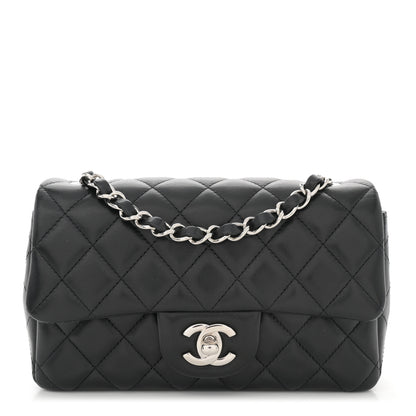 Chanel Lambskin Quilted Mini Rectangular Flap Black 1 of 11