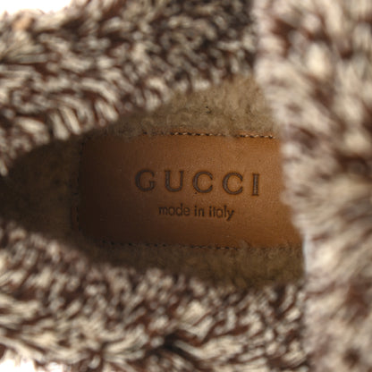 Gucci Satin Quilted Womens Fria Horsebit Loafers 37 Apricot Beige 7 of 9