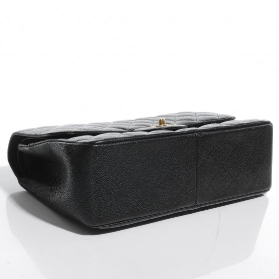 Chanel Caviar Quilted Jumbo Double Flap Black 4 of 8