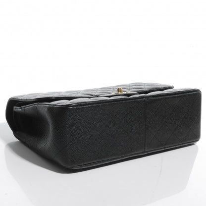Chanel Caviar Quilted Jumbo Double Flap Black 4 of 8