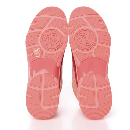 Chanel Kid Suede Calfskin Mens Sneakers 45 Coral 5 of 10