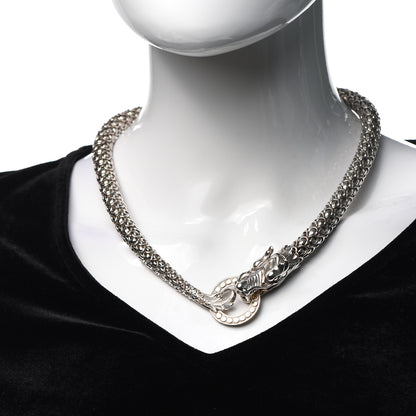 John Hardy Sterling Silver 18K Yellow Gold Naga Dragon Collar Necklace 2 of 4