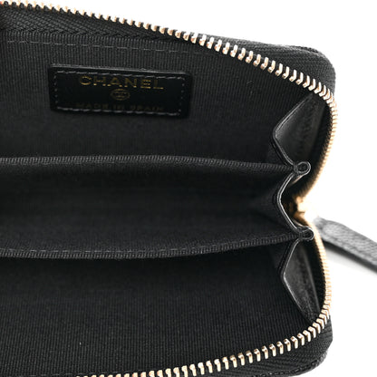 Chanel Caviar Enamel Coco Casino Quilted Zip Coin Purse Black 5 of 8