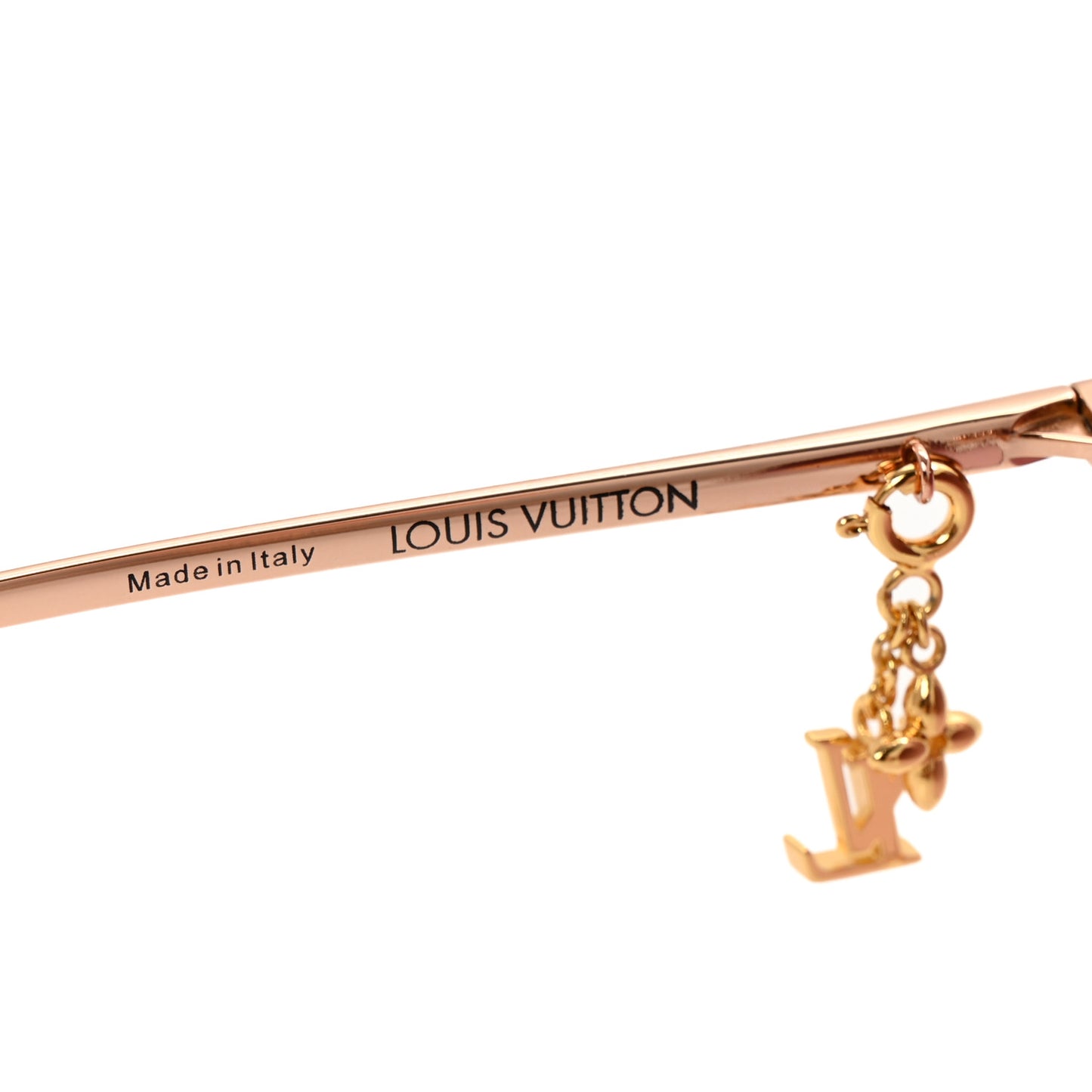 Metal LV Charm Cat Eye Sunglasses Z1721U Gold