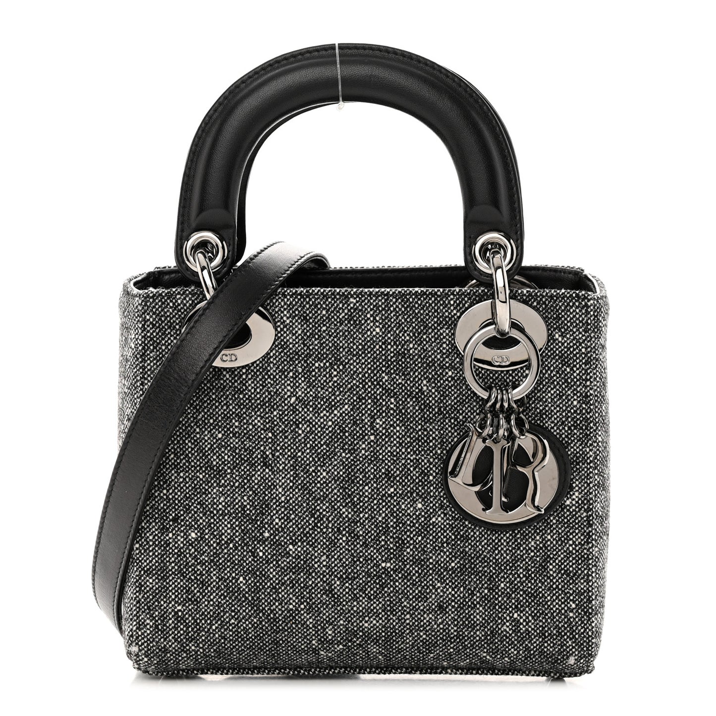 Tweed Mini Lady Dior Black