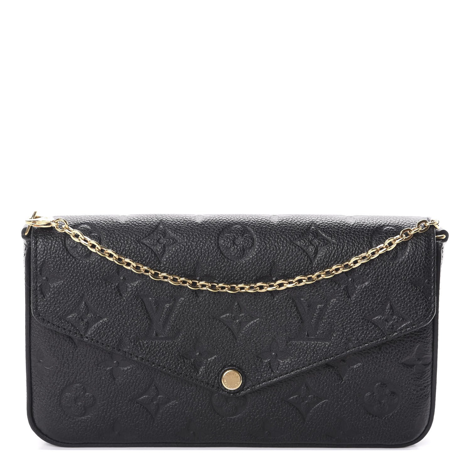 Louis Vuitton Empreinte Pochette Felicie Chain Wallet Black 1 of 9