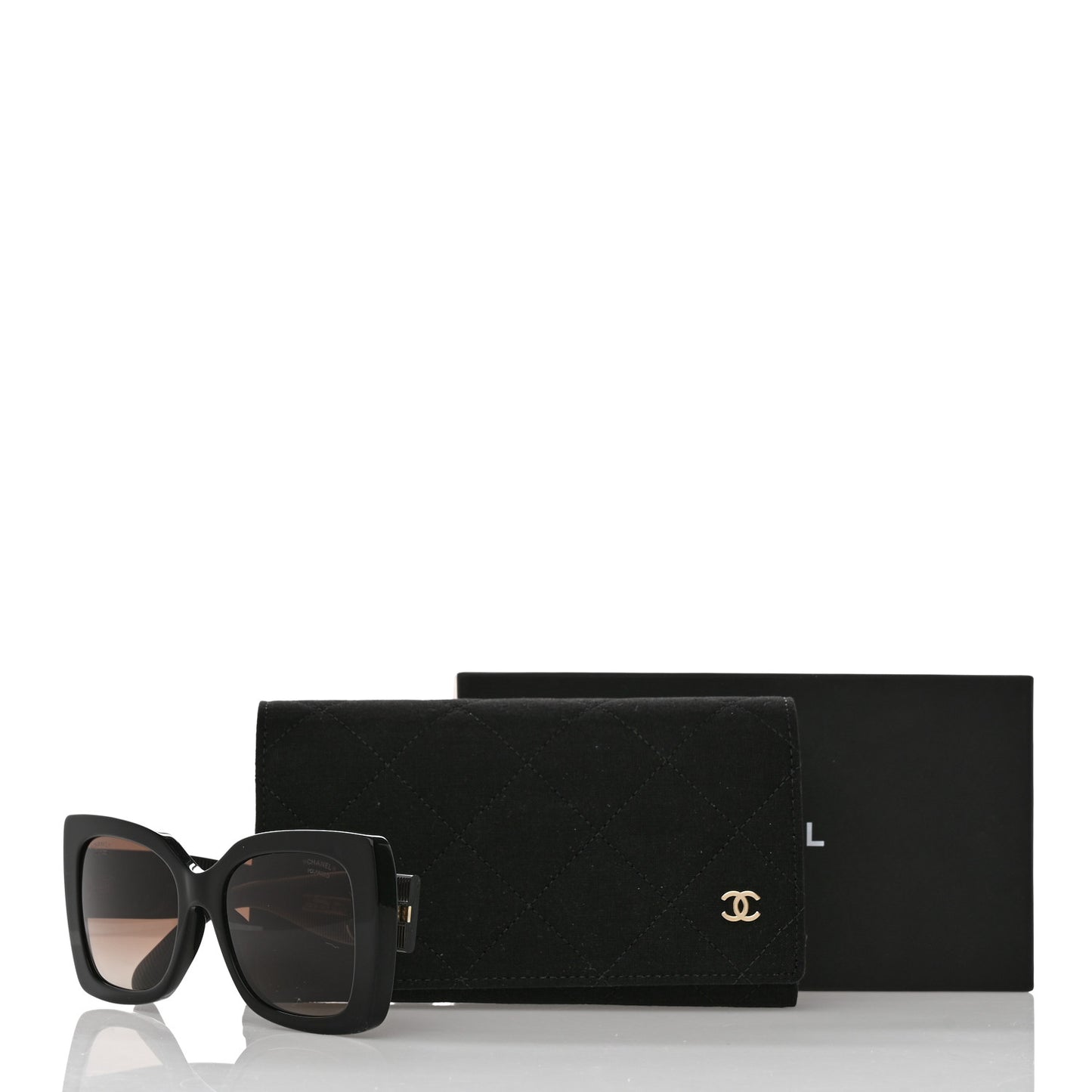 Square Polarized CC Sunglasses 5494-A Black