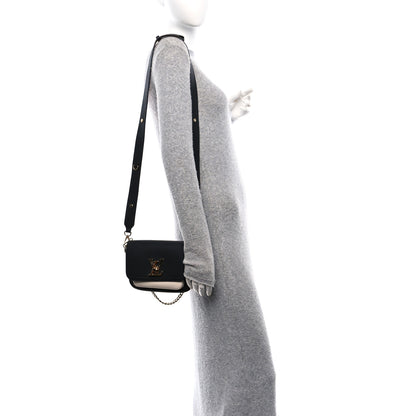 Louis Vuitton Grained Calfskin Lockme Tender Black 2 of 9