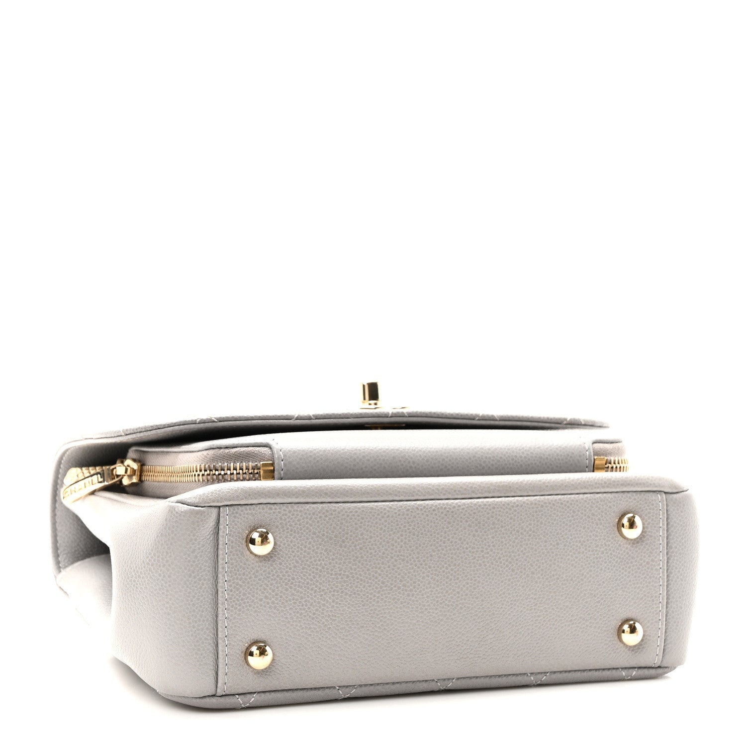 Chanel Caviar Quilted Medium Business Affinity Flap Grey 4 of 10