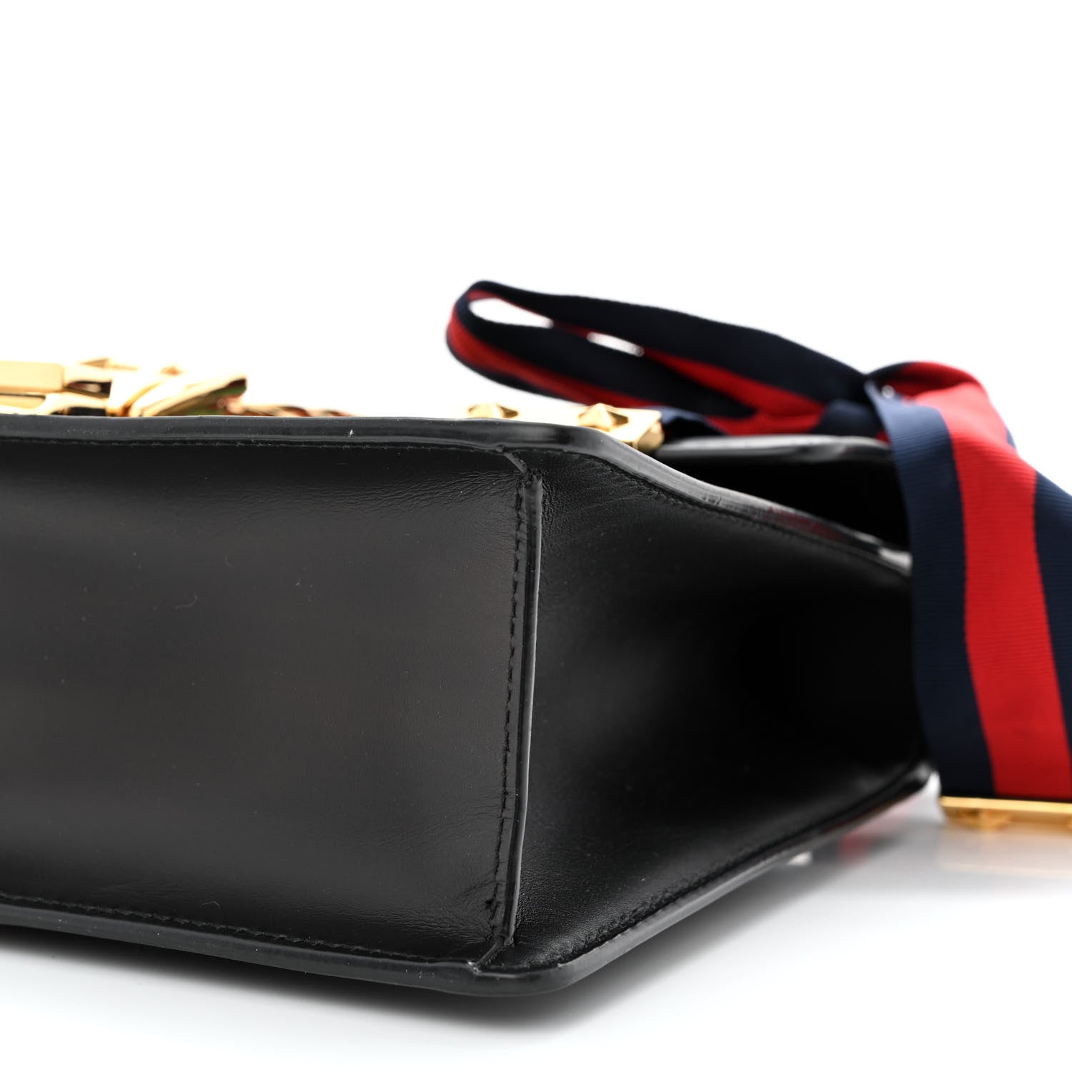 Gucci Calfskin Small Sylvie Shoulder Bag Black 10 of 10