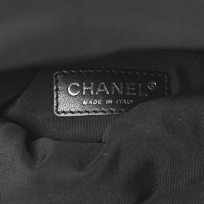 Chanel Lambskin Quilted Frame Clasp Flap Clutch Black 6 of 10