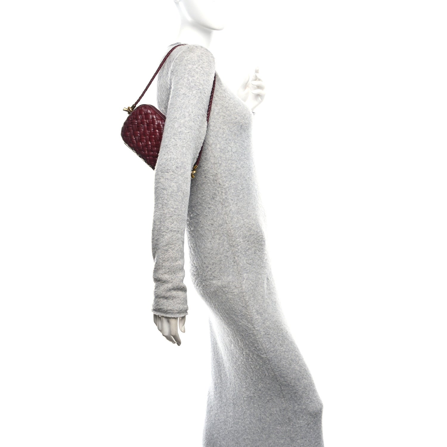 Bottega Veneta Foulard Intrecciato Intrecciato Knot On Strap Barolo 2 of 9