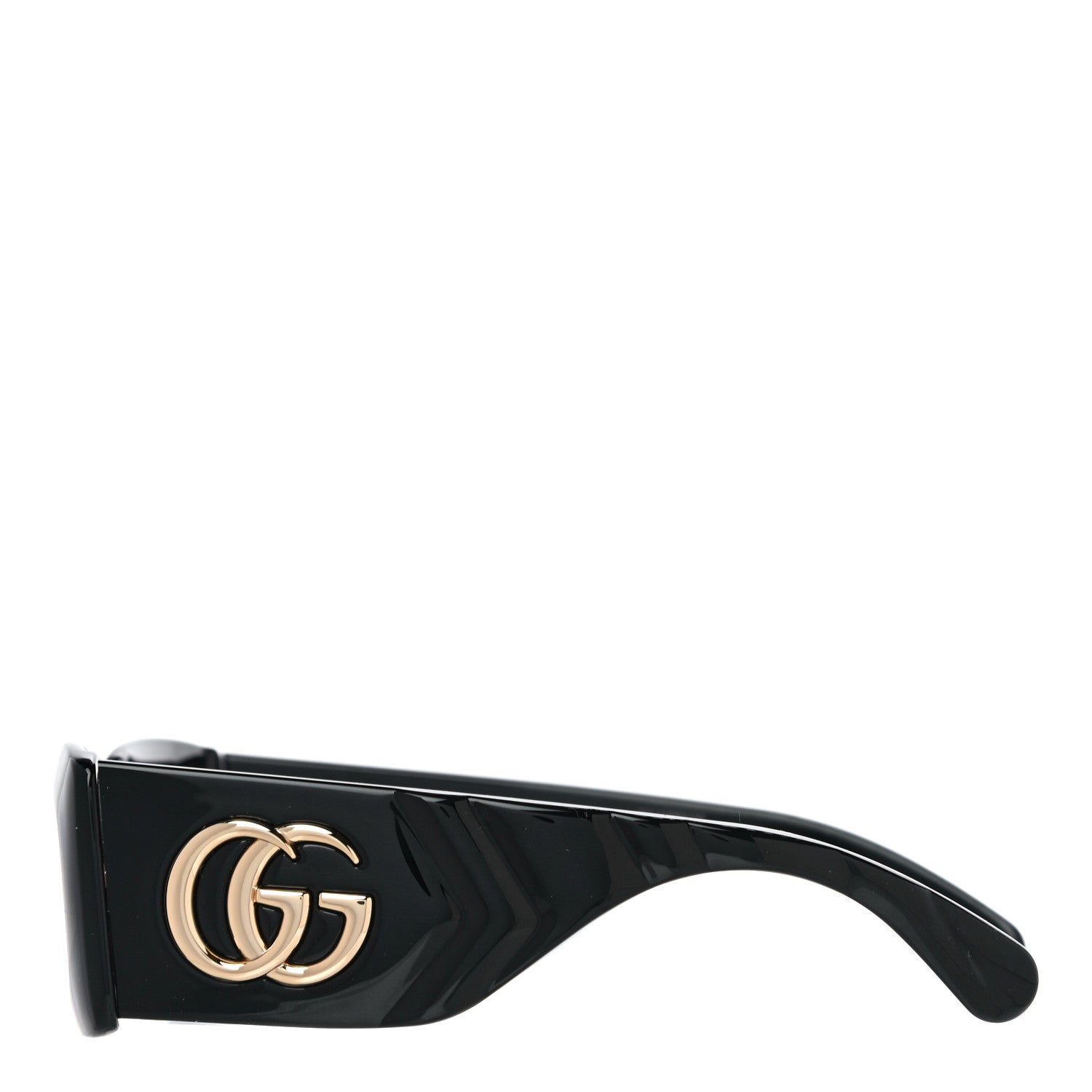 Gucci Acetate Rectangular Sunglasses GG0811S Black 2 of 7