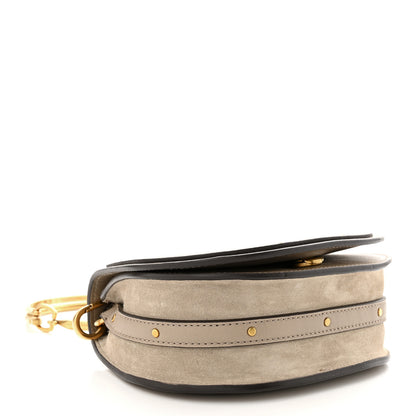 Chloe Calfskin Suede Small Nile Bracelet Bag Motty Grey 4 of 11