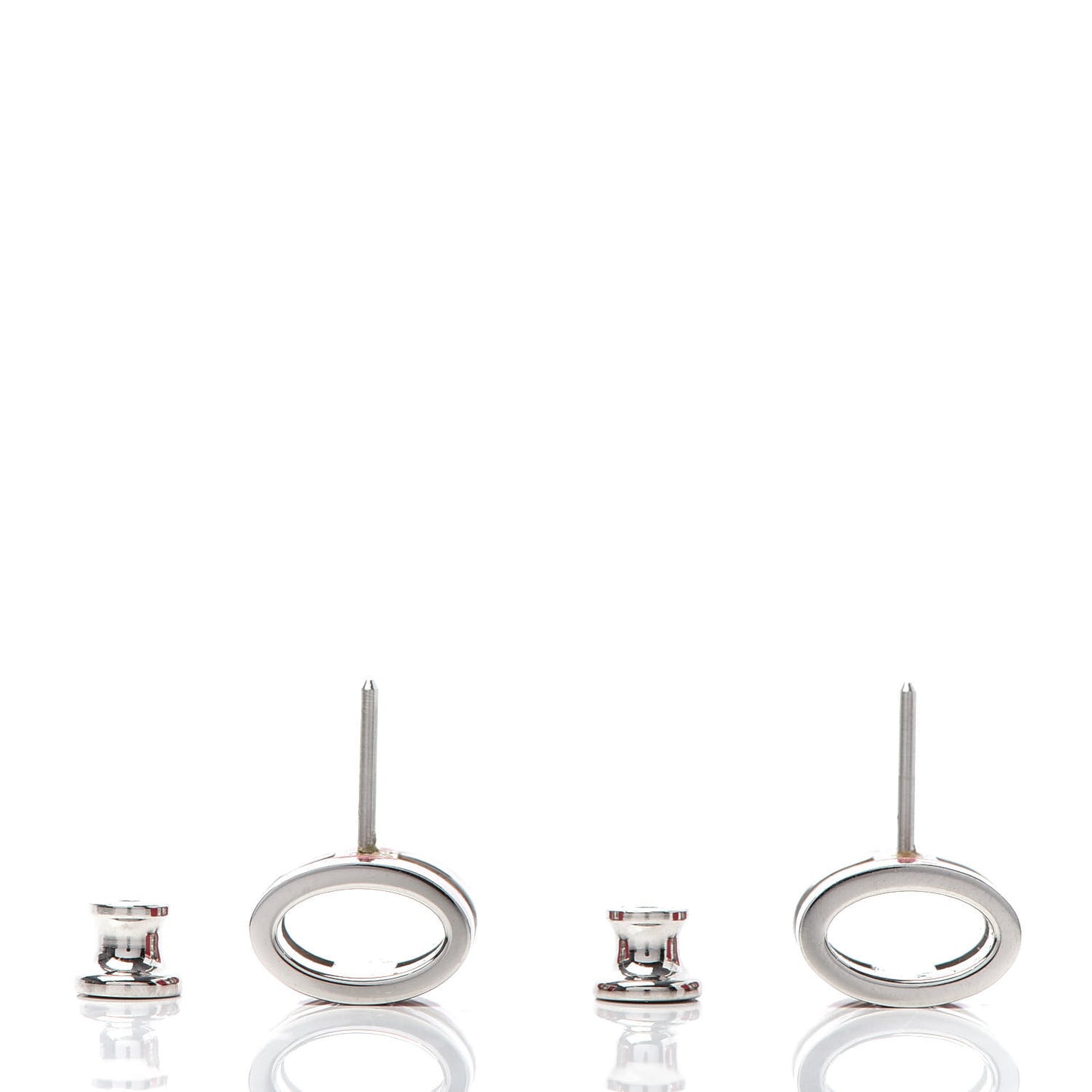 Palladium Lacquered Pop H Earrings Rose Extreme