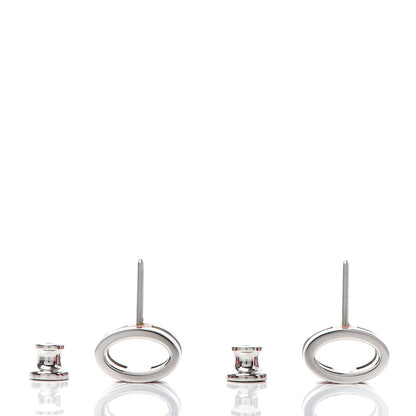 Hermes Palladium Lacquered Pop H Earrings Rose Extreme 3 of 5