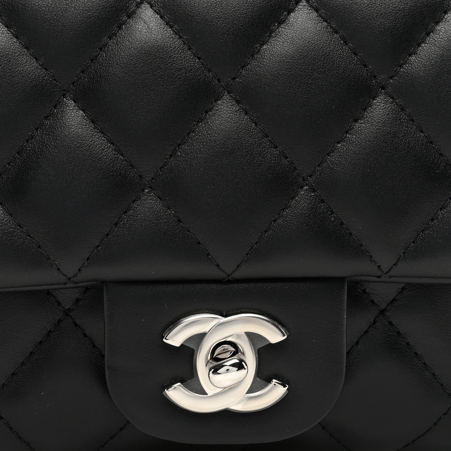 Chanel Calfskin Quilted CC Uniform Flap Belt Bag Black 8 of 10