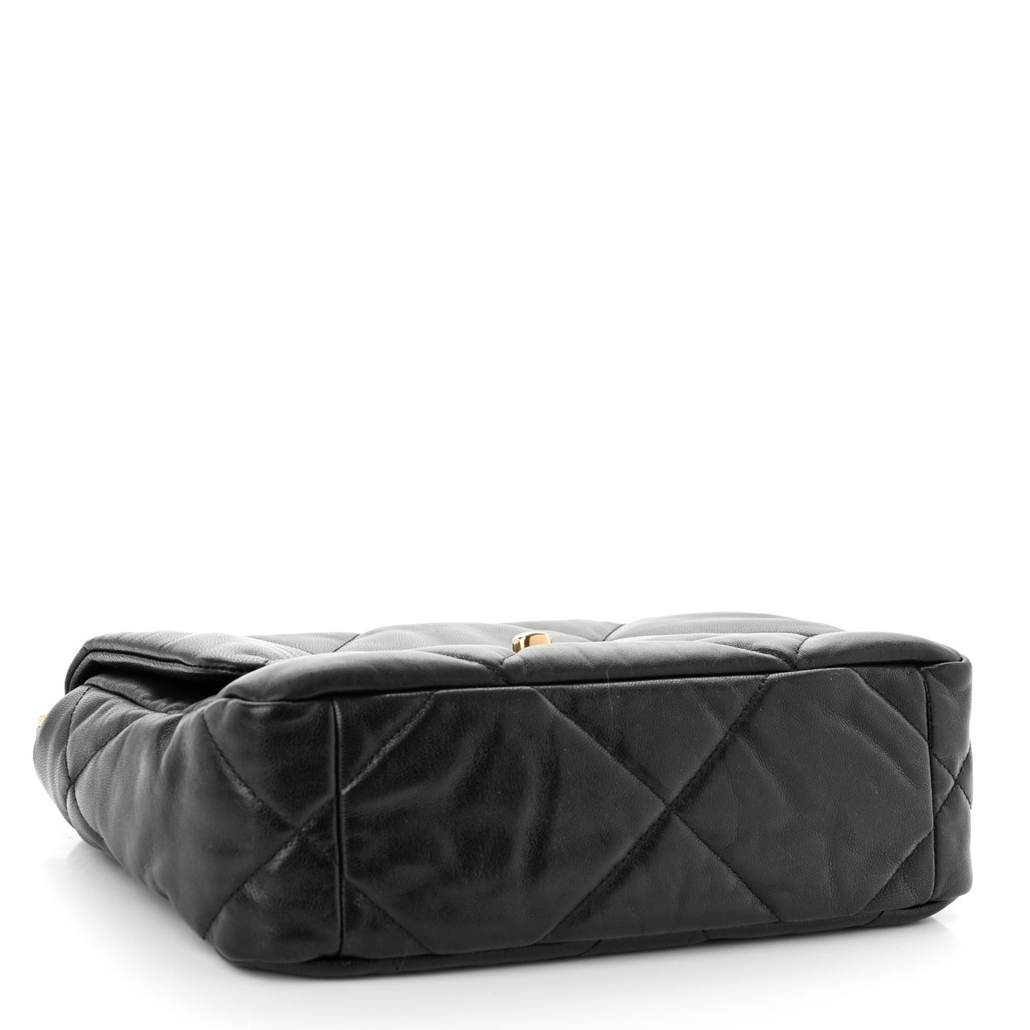 Goatskin Quilted Medium Chanel 19 Flap Black
