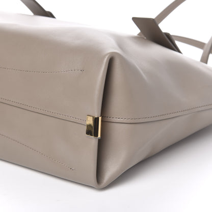 Chloe Shiny Calfskin Suede Medium C Zipped Tote Motty Grey 8 of 9