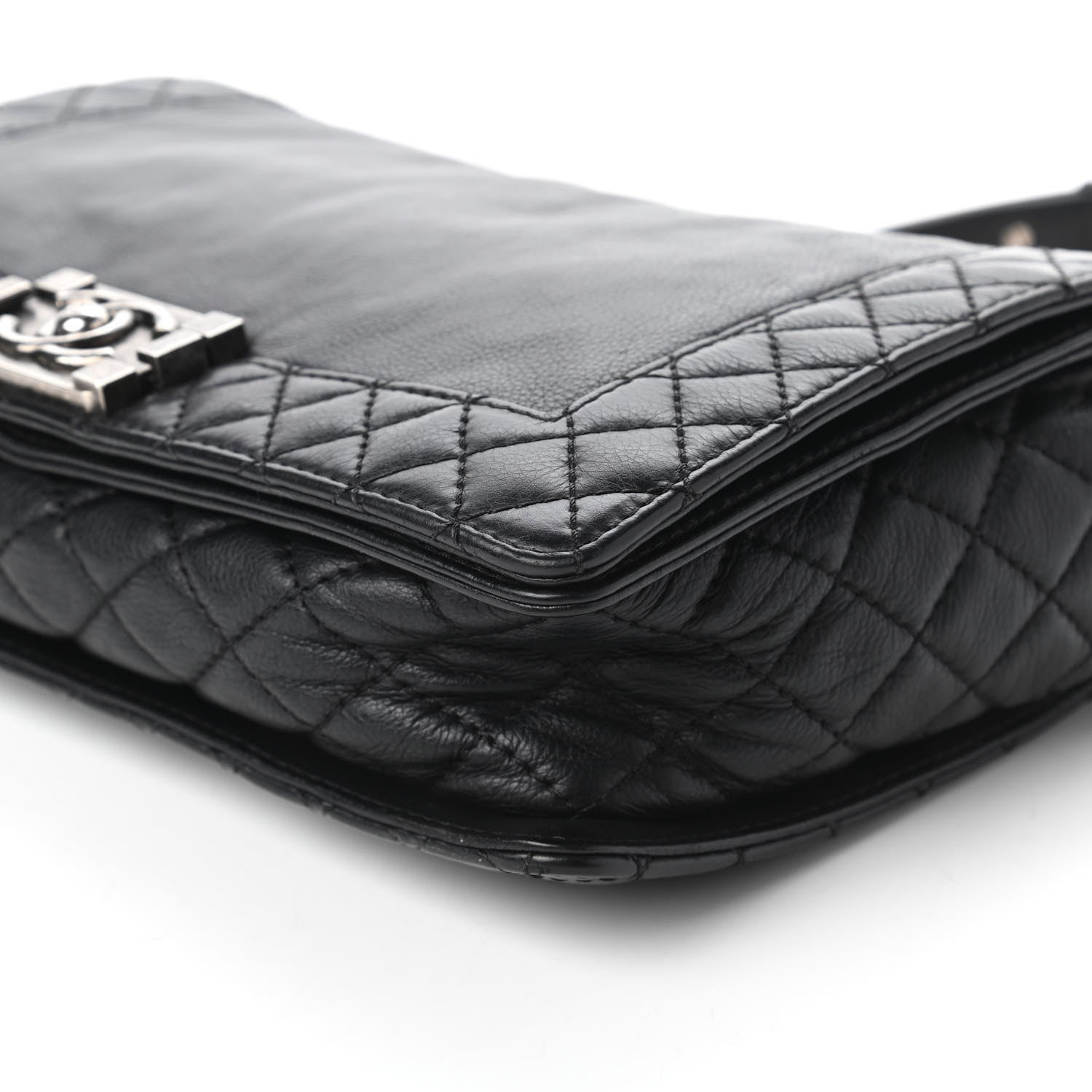 Chanel Calfskin New Medium Boy Reverso Flap Black 7 of 10