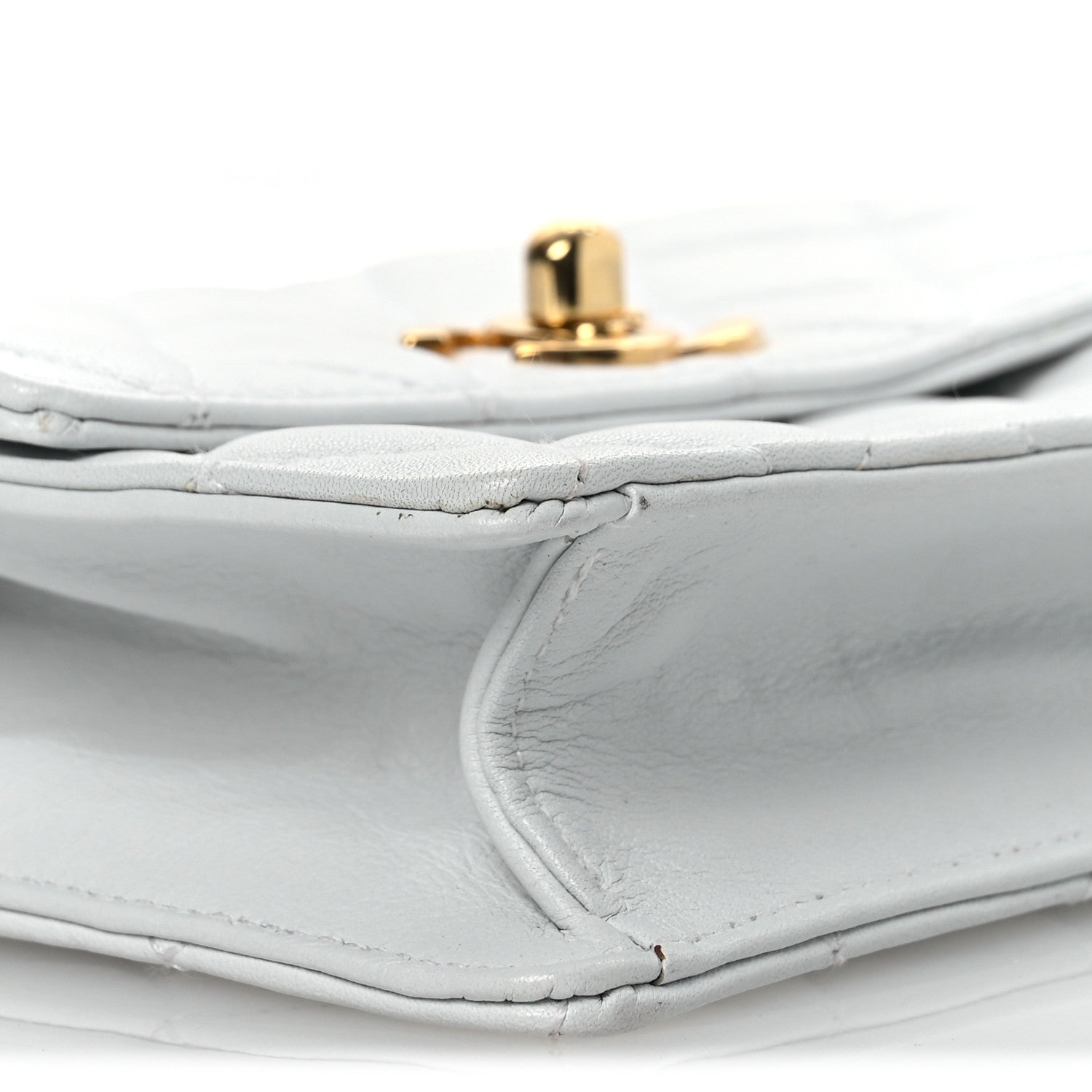 Chanel Lambskin Quilted Flap Waist Belt Bag 75 30 White 21 of 29