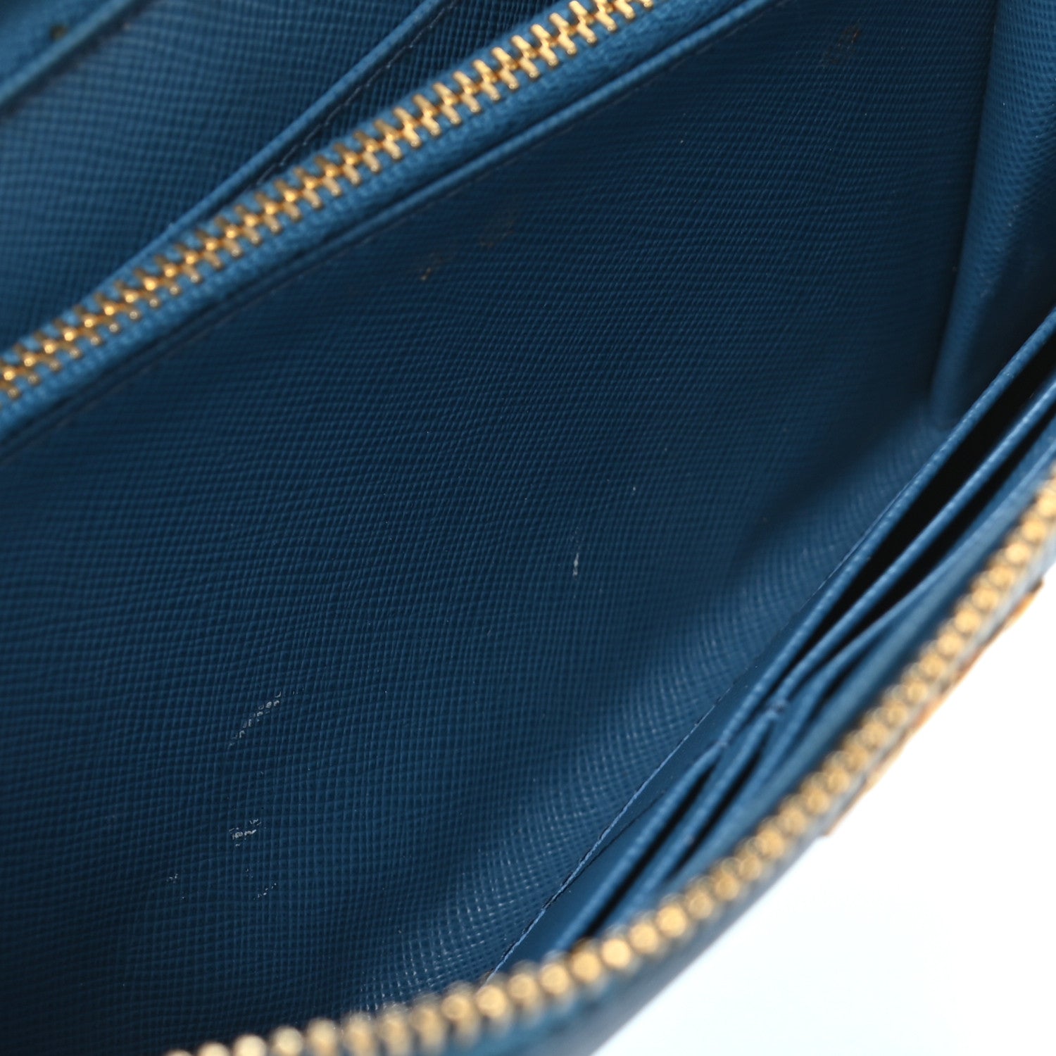 Prada Saffiano Metal Zip Around Wallet Voyage 8 of 8