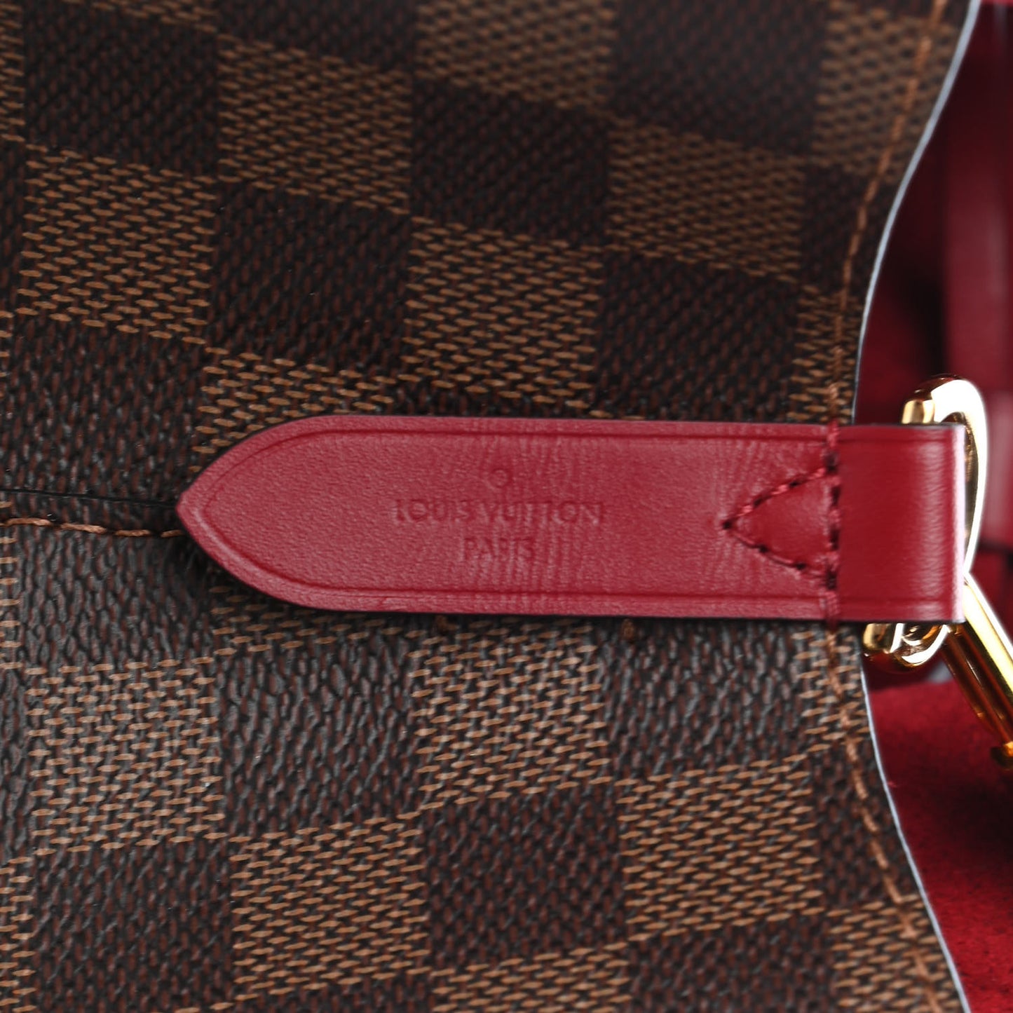 Damier Ebene Neonoe MM Cherry Berry