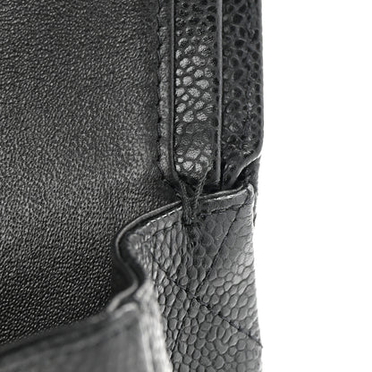 Chanel Caviar Quilted Medium Double Flap Black 11 of 12