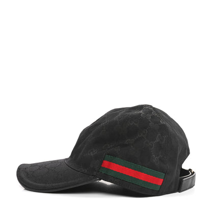 Gucci Monogram Web Baseball Hat M Black 5 of 10