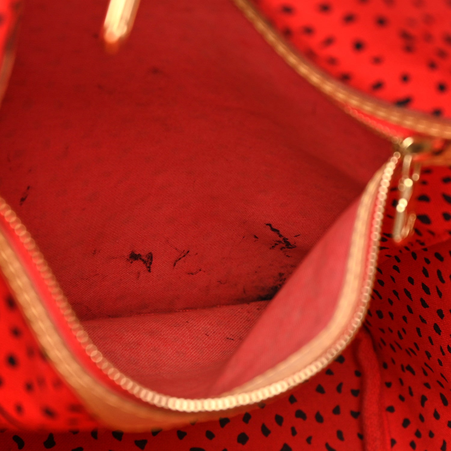 Louis Vuitton Monogram Kusama Waves Neverfull MM Red 12 of 24