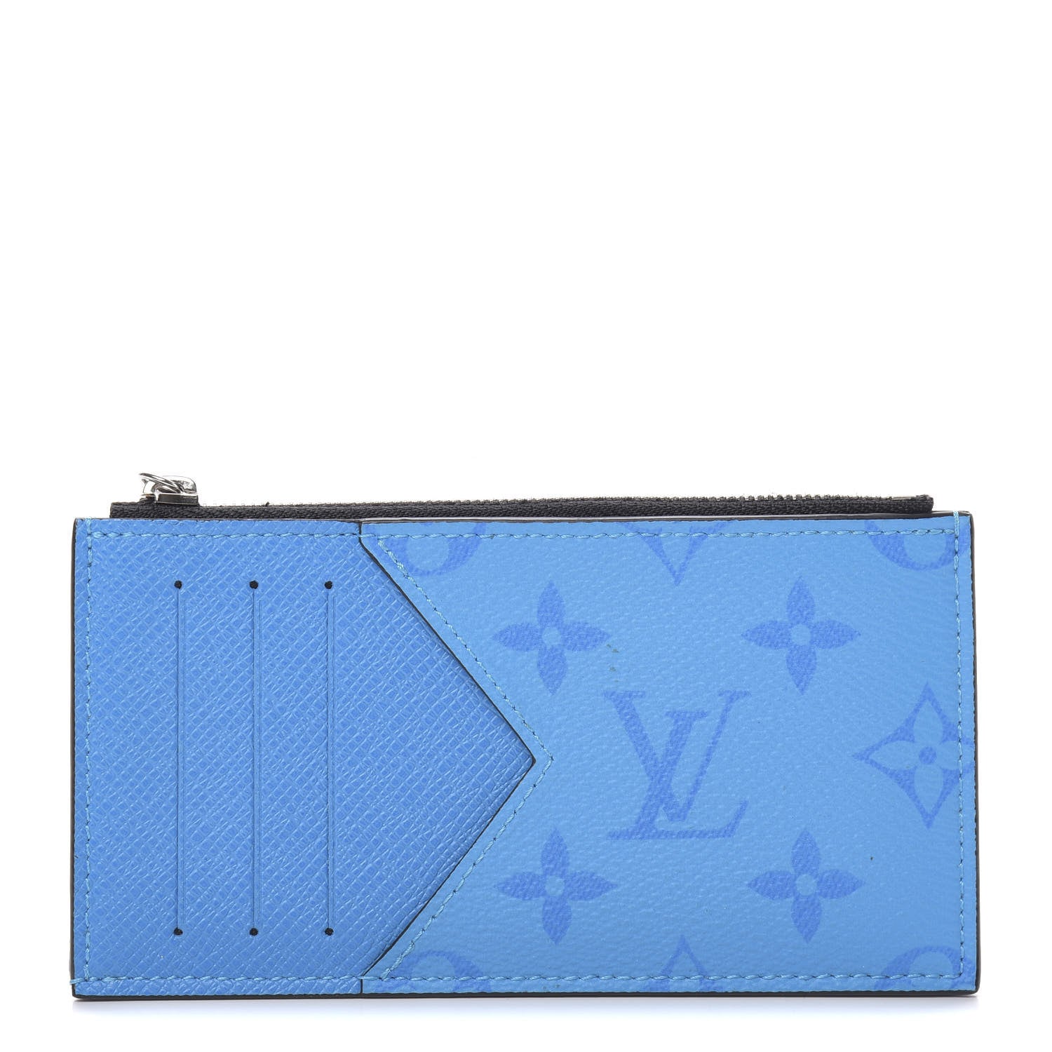 Louis Vuitton Taigarama Coin Card Holder Blue Lagoon 1 of 8