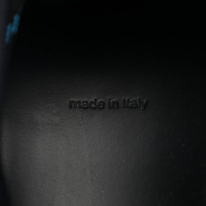 Louis Vuitton Calfskin Mens Zig Zag Sneakers 7 Black Blue 7 of 10